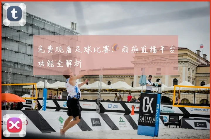 免费观看足球比赛:雨燕直播平台功能全解析